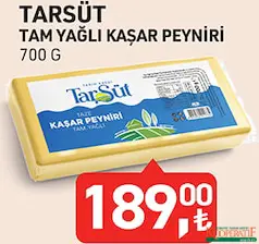 TARIM KREDİ TARSÜT TAM YAĞLI KAŞAR PEYNİRİ 700 G